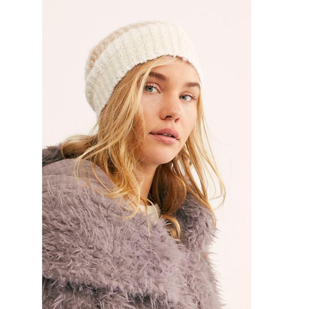 NWT Free People Cozy in Stripes Beanie - Picture 2 of 3